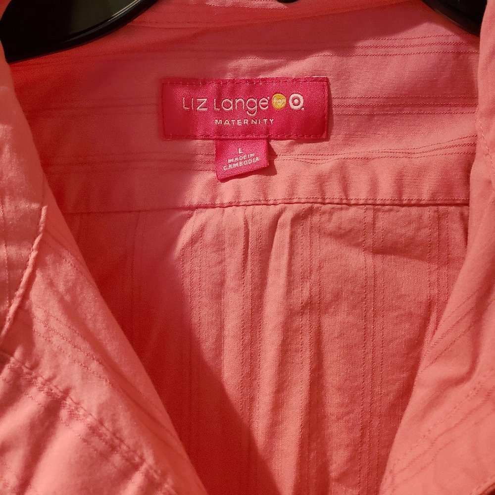 Liz Lange Maternity Button Down Dress Shirt